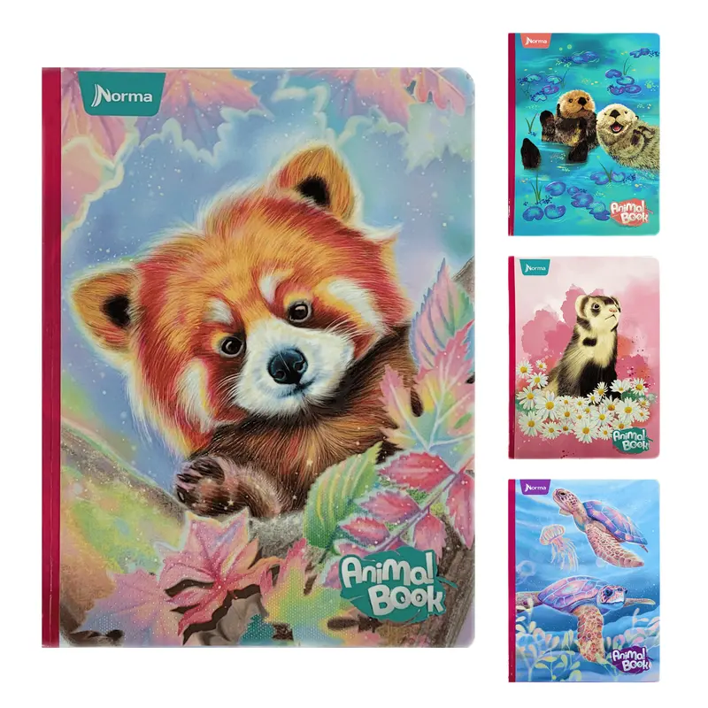 Norma Animal-Print Softcover Notebook – School Or Office Use 1