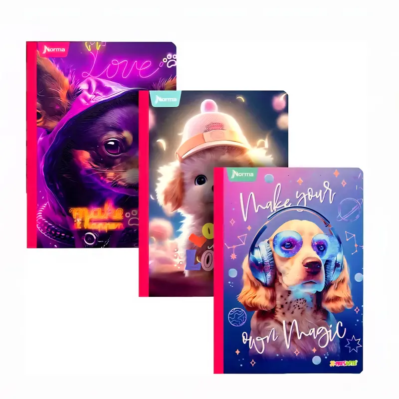 Norma Cute Puppies Softcover Notebooks – Lined Writing Journals 1