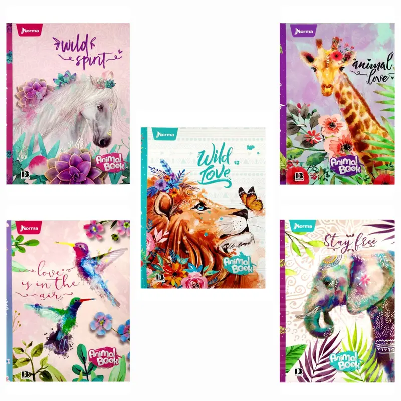 Norma Exotic Animals Theme Notebook – Hardcover Edition 1