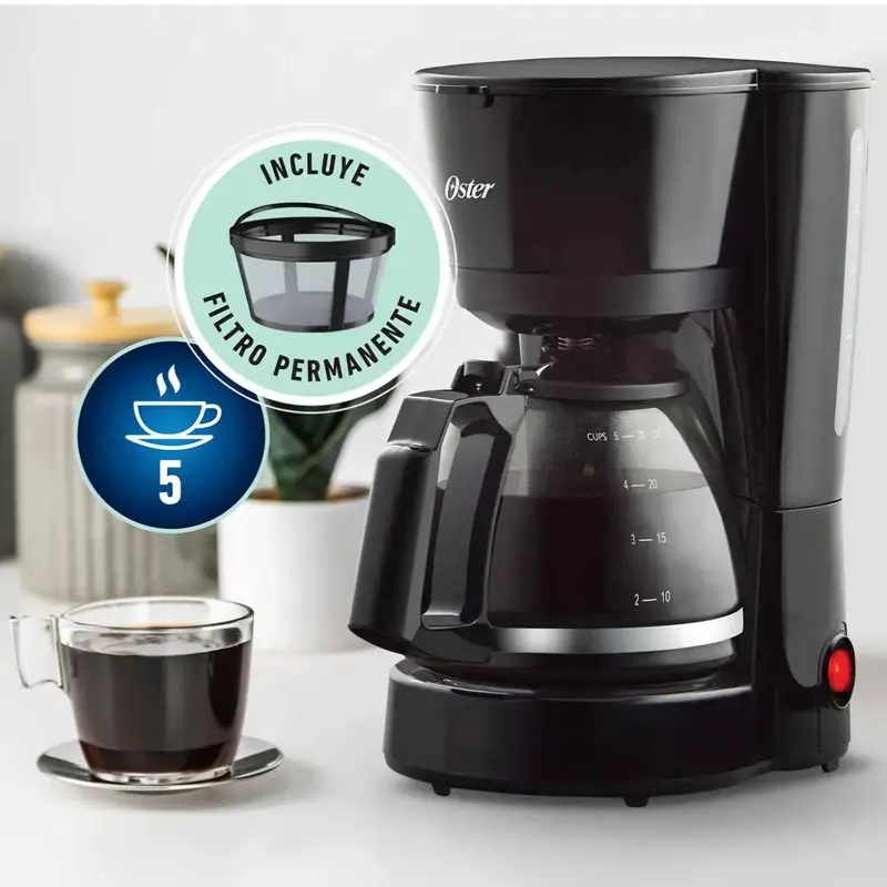 Oster 5-Cup Programmable Coffee Maker With Permanent Filter 1