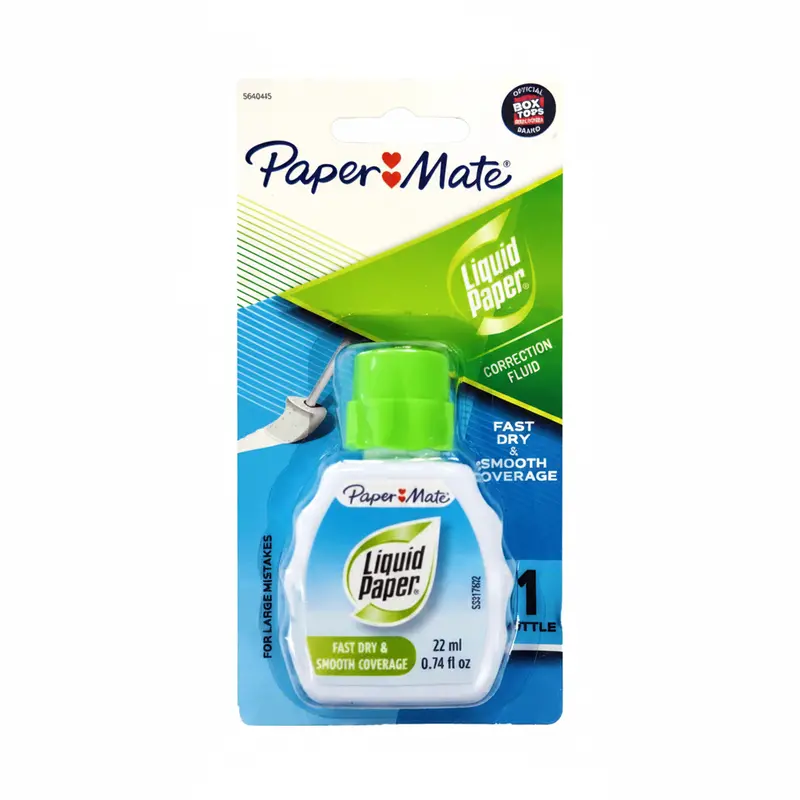 Papermate Liquid Paper Correction Fluid – 1-Bottle Refill 1