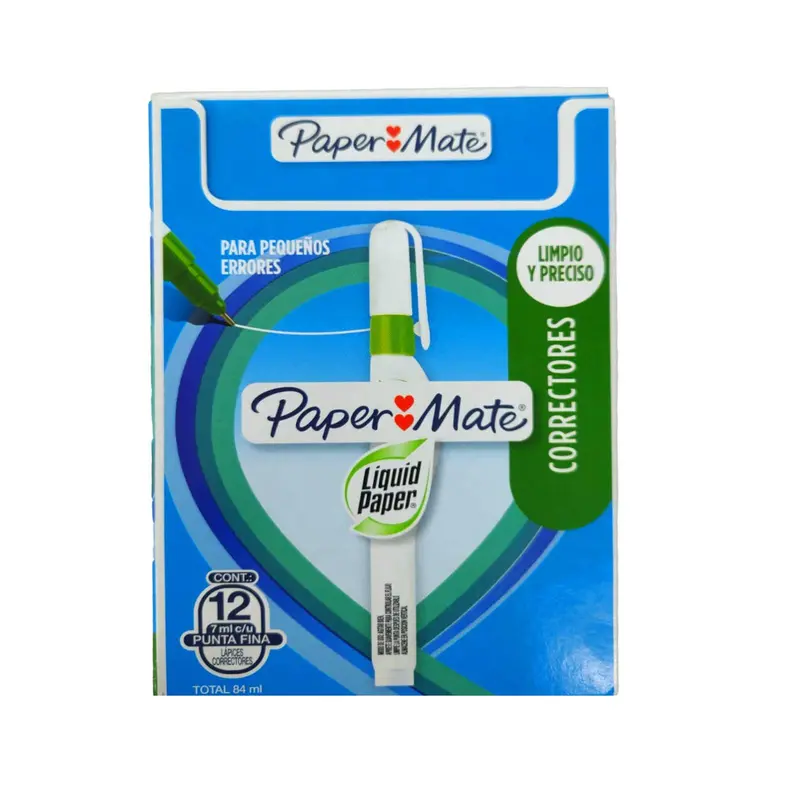 Papermate Liquid Paper Correction Pens – 12-Count Box 1