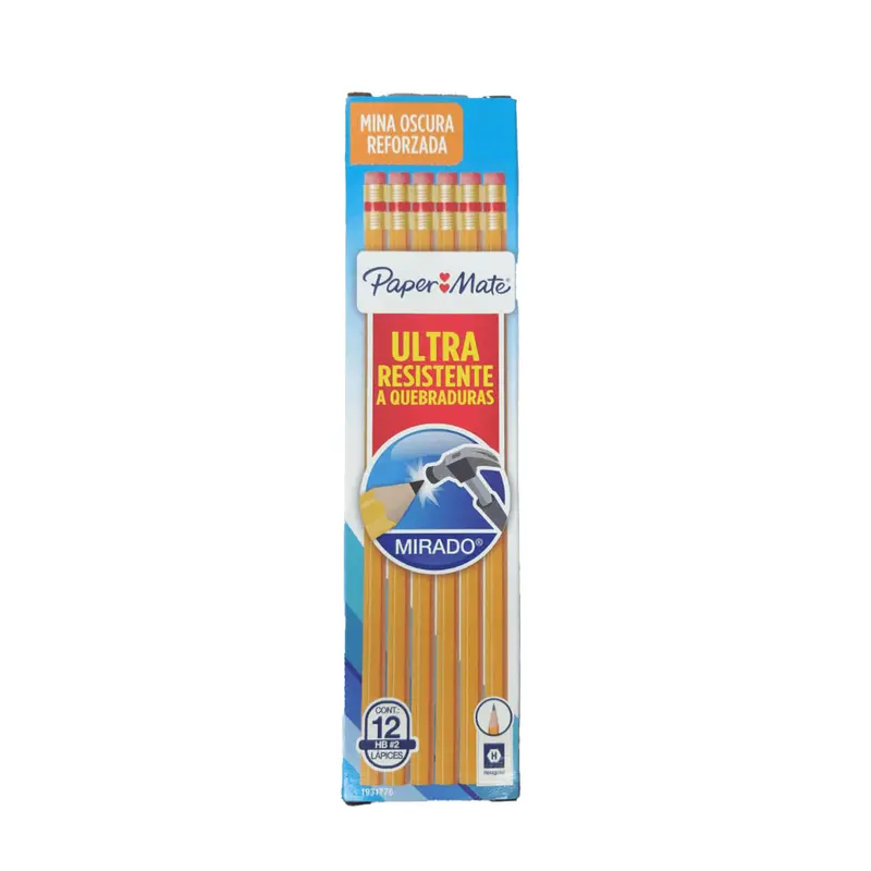 Papermate Mirado Ultra Resistant Pencils – Hb #2, Break-Resistant Core, 12-Pack 1