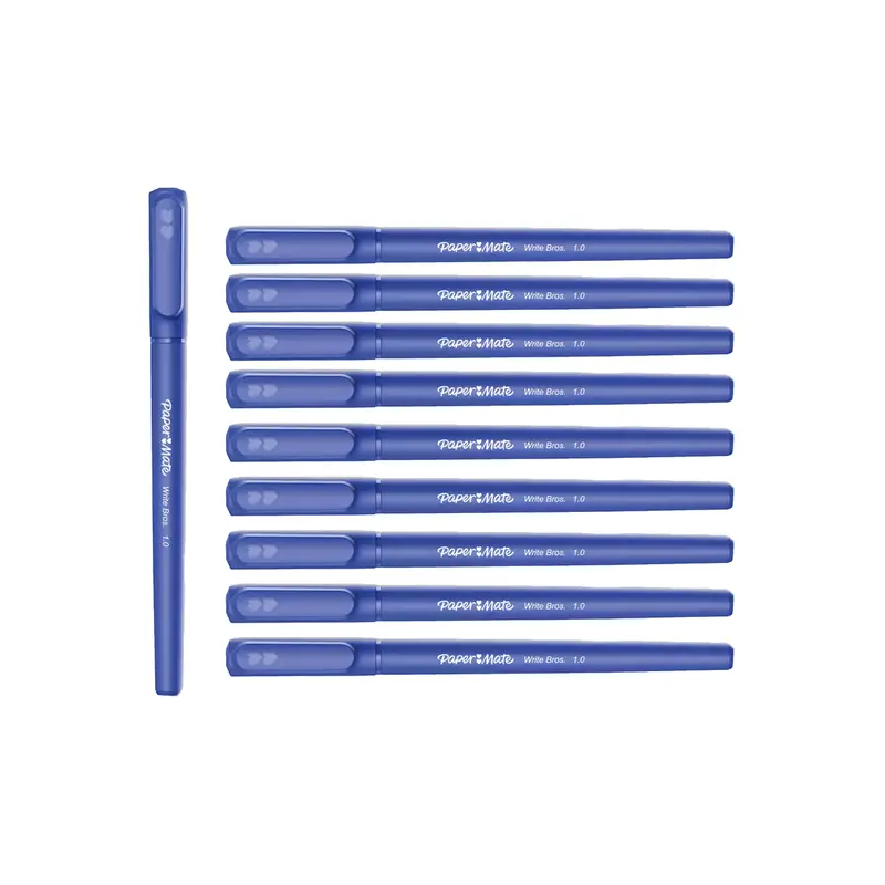Papermate Write Bros Ballpoint Pens – Blue, 1.0Mm, 10-Pack 1