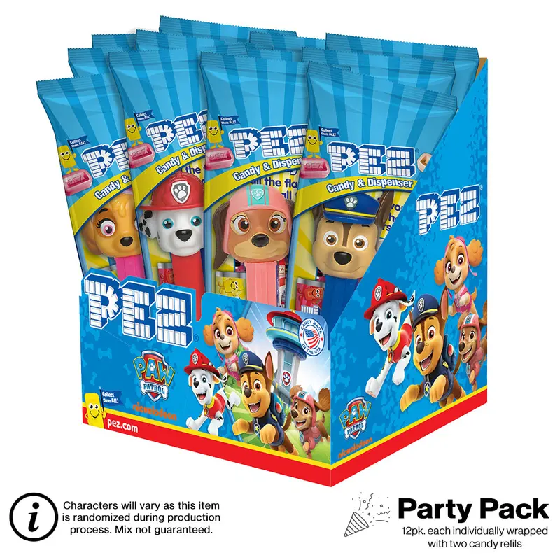 Paw Patrol Pez Party Pack – 12 Individually Wrapped Dispensers 1