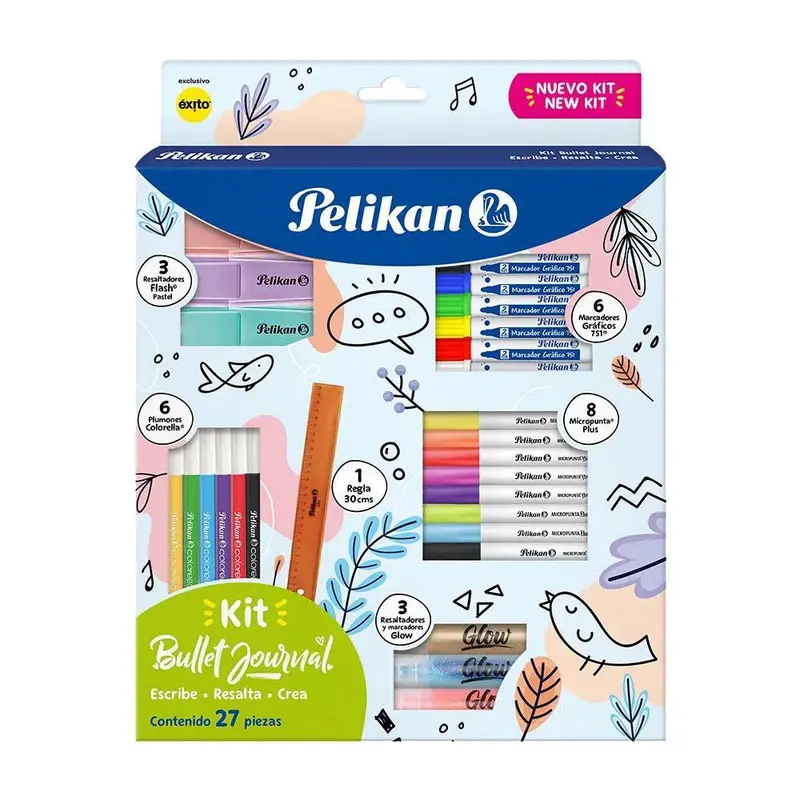 Pelikan Bullet Journal Starter Kit – 27-Piece Creative Bundle 1