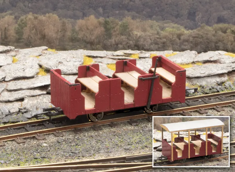 Penrhyn Quarry Workmen’S Coach Kit – Ng7 Scale, Laser-Cut Model 1