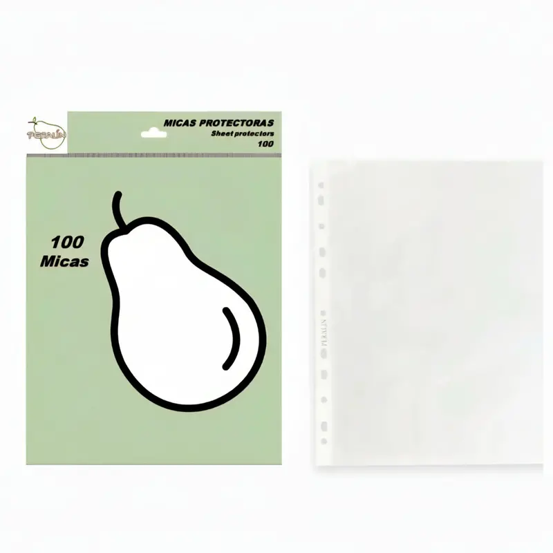 Peralín Clear Sheet Protectors – Pack Options: 12, 25, Or 100 Sheets 1