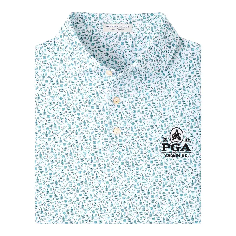Peter Millar 2026 Pga Championship Philly Motif Polo – Pure White 1