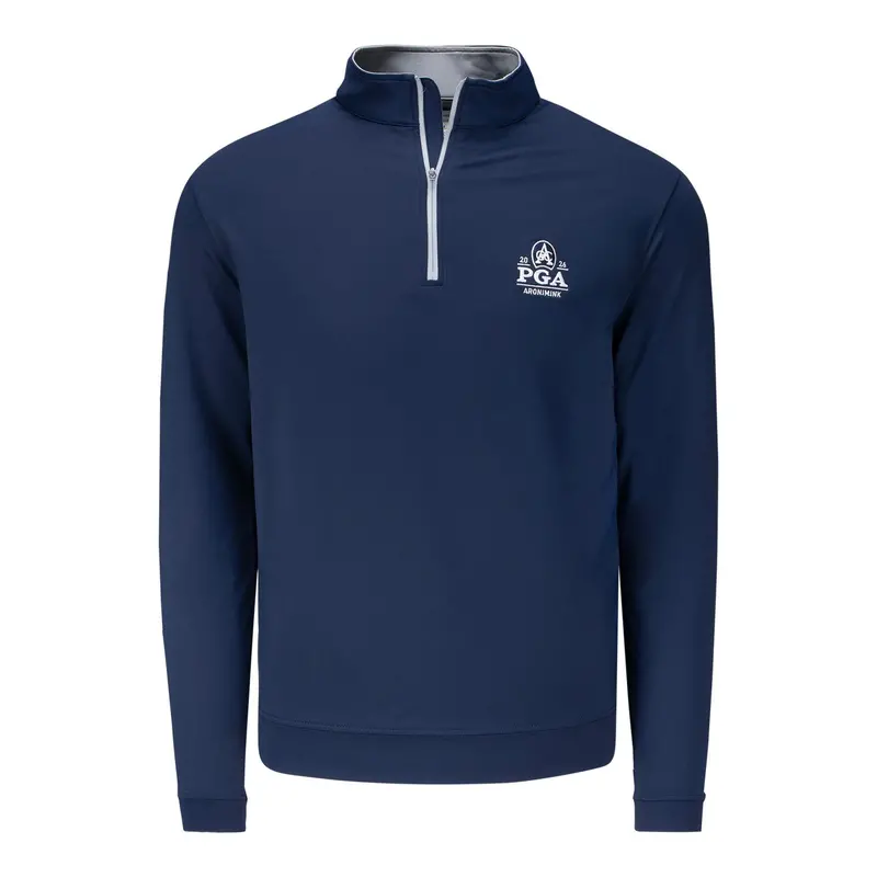 Peter Millar Solid Perth Quarter-Zip – Navy Pga Championship 2026 1