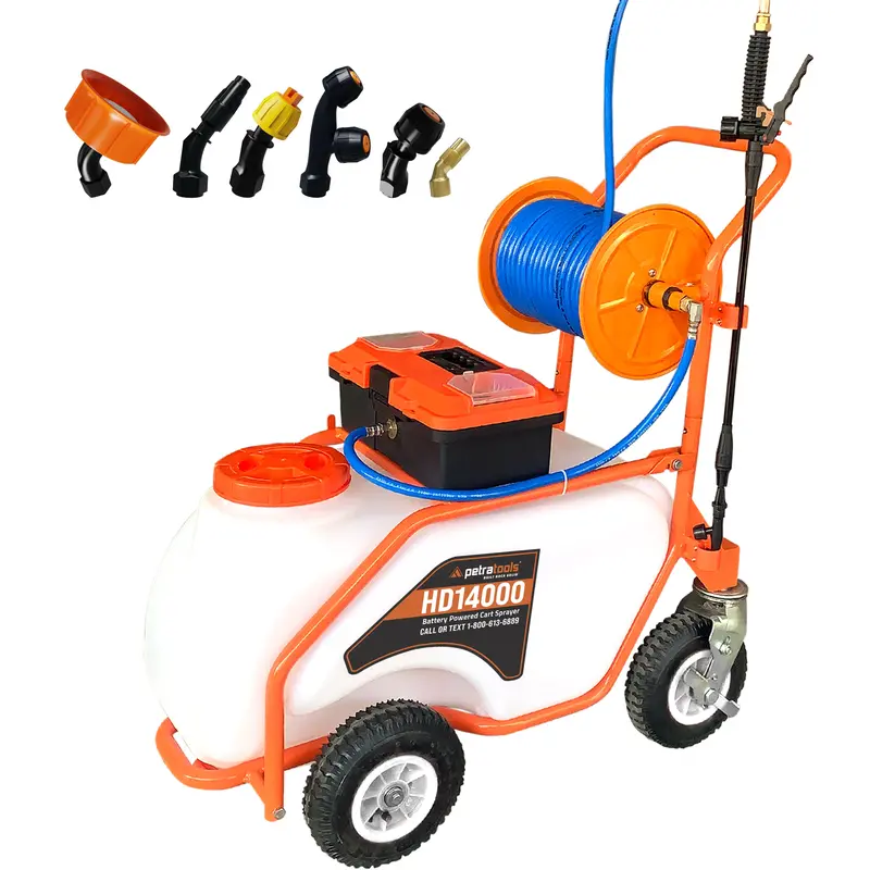 Petratools Hd14000 14-Gallon Motorized Battery Cart Sprayer 1