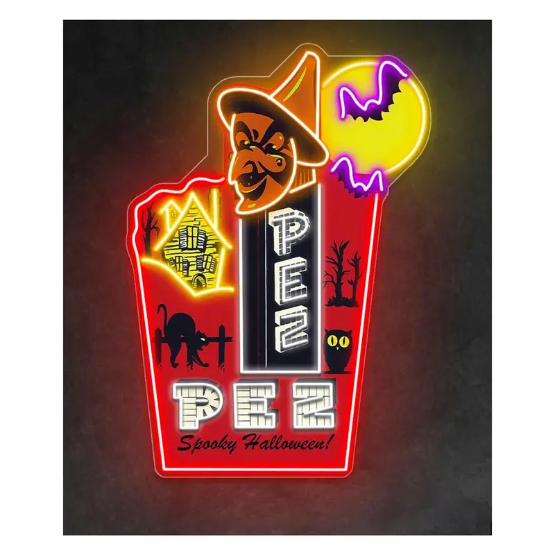 Pez Halloween Led Neon Sign – Decorative Light Display 1