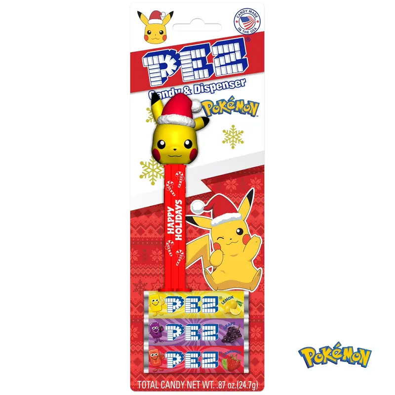 Pikachu Wearing Santa Hat Pez Dispenser – Holiday Pokémon Edition 1