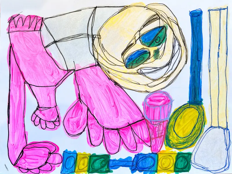 Pink Lion Animal Portrait By Renee Rogan 1
