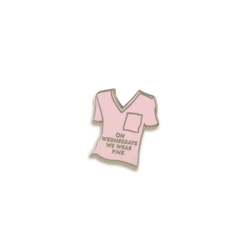 Pink Scrub Top Healthcare Professional Enamel Pin – V Coterie 1
