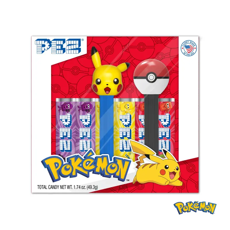 Pokémon Smiling Pikachu & Poké Ball Pez Gift Set 1