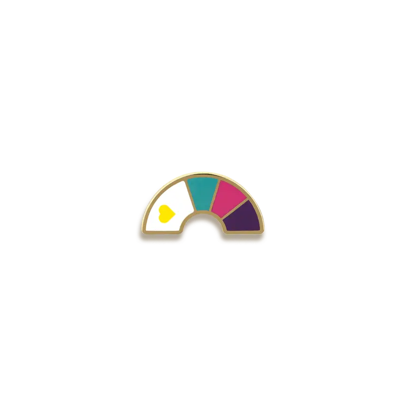 Polyamory Pride Enamel Pin – Pinultimate Collection 1