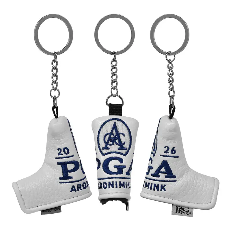 Prg Golf White Putter Cover Keychain – 2026 Pga Championship Mini Accessory 1