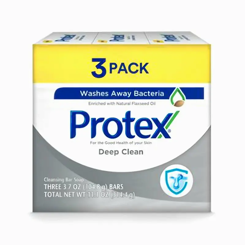 Protex Deep Clean Antibacterial Soap – 3-Pack, 3.7 Oz Bars 1