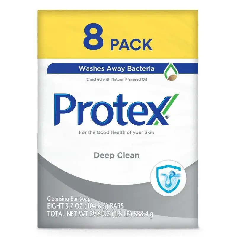 Protex Deep Clean Bar Soap – 8-Count, 3.7 Oz Each 1