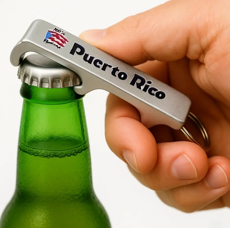 Puerto Rico-Themed Keychain & Bottle Opener Combo 1