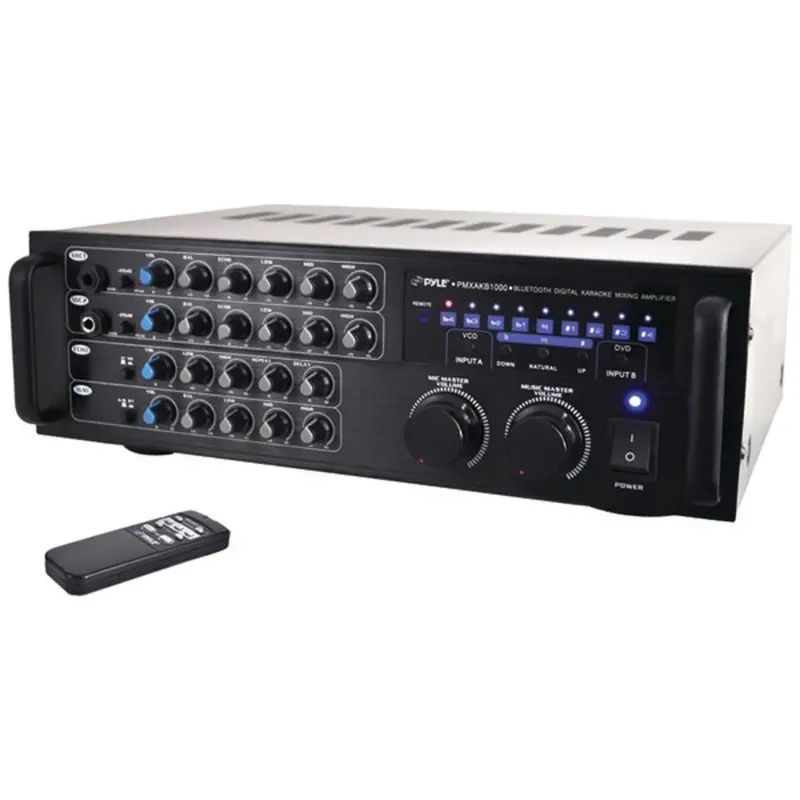 Pyle Pro Pmxakb1000 1000W Bluetooth Stereo Karaoke Mixer Amp 1