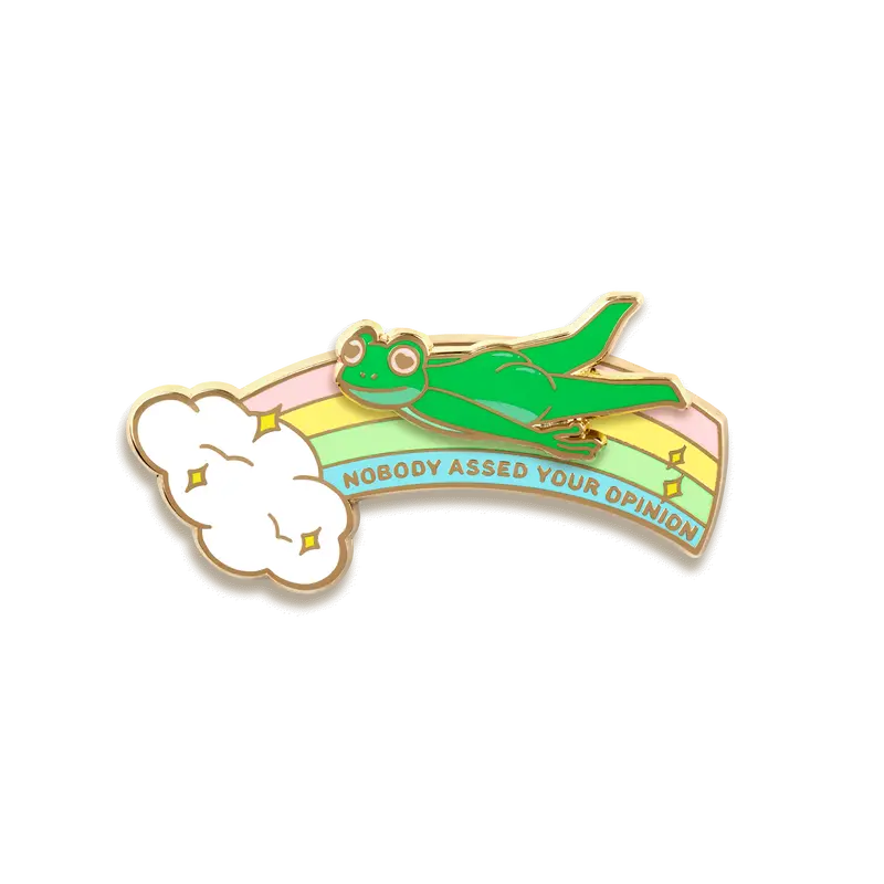 Rainbow Frog Enamel Lapel Pin – Toku Arts 1