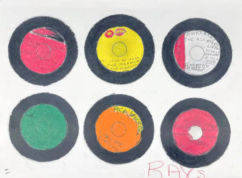 Ray Smith'S Vintage 45 Rpm Record Art: 'Why Do Fools Fall In Love' & 'I Know' 1