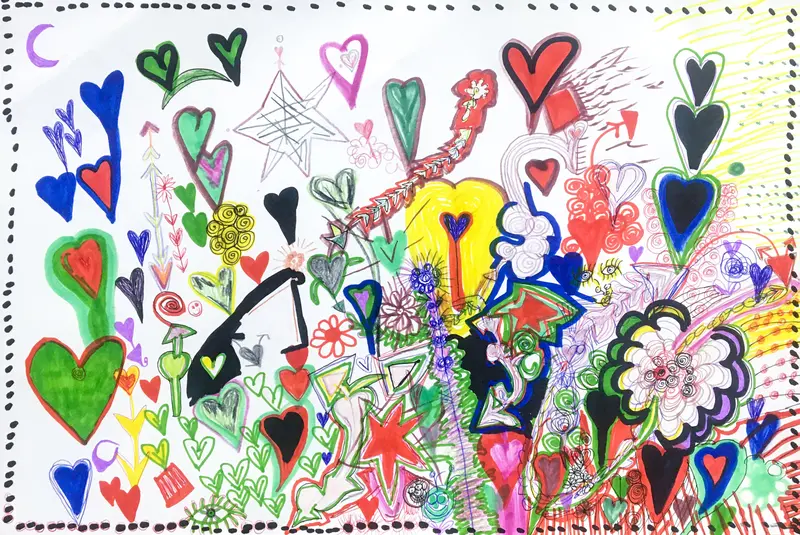 Red Heart Floral Design By Promise Vos 1