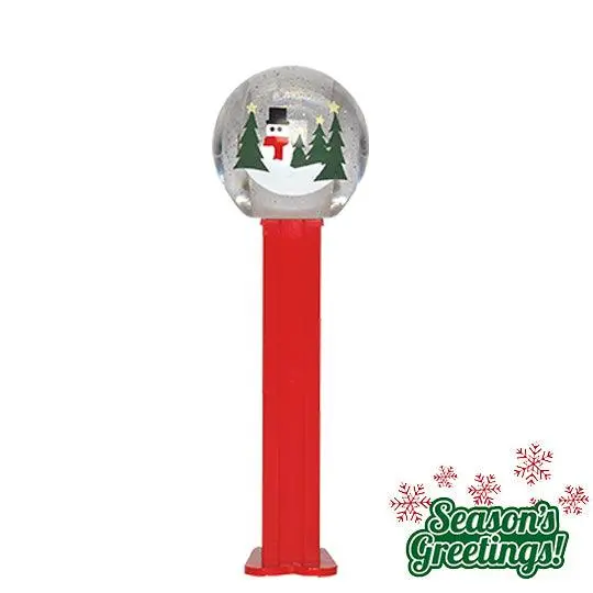 Red-Stemmed Snow Globe Pez Dispenser 1