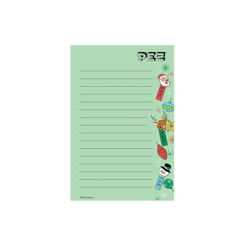 Retro Pez Christmas-Themed Notepad 1