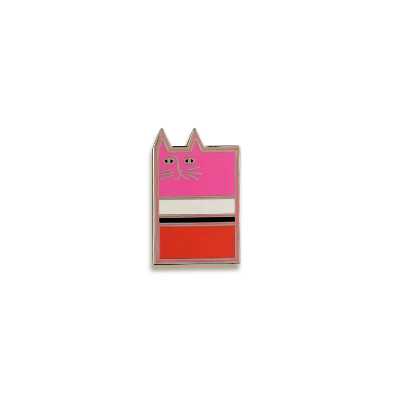 Rothkat Enamel Pin – Surreal, Feline-Focused Illustration By Niaski 1