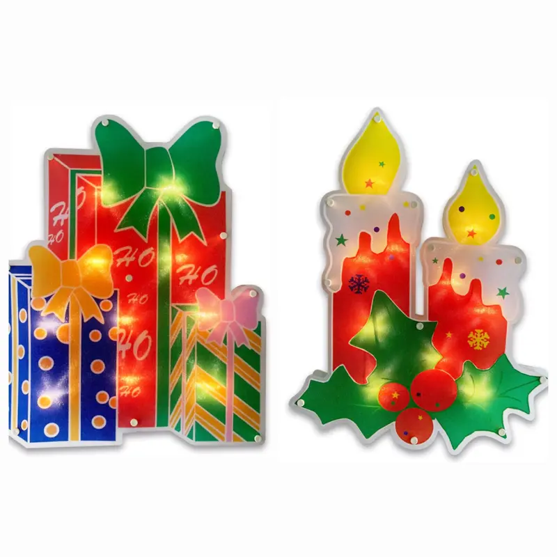 Santa’S Galaxy Glitter Glow Collection – Lighted Candles And Gift Boxes 1