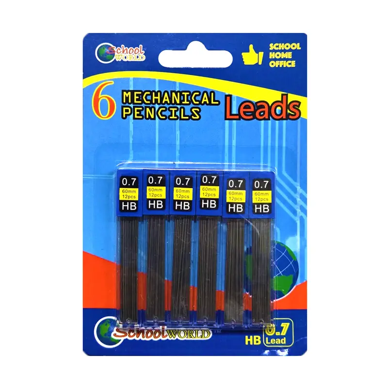 School World 0.7Mm Mechanical Pencil Refills – 6-Pack Dispensers 1