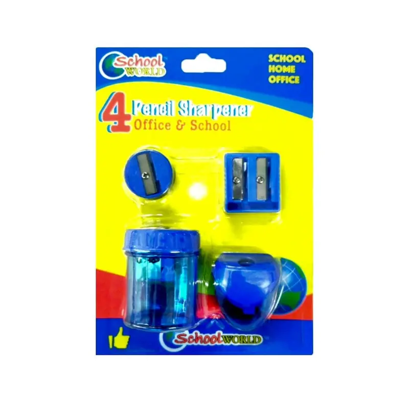 School World 4-Count Manual Pencil Sharpeners For Students 1