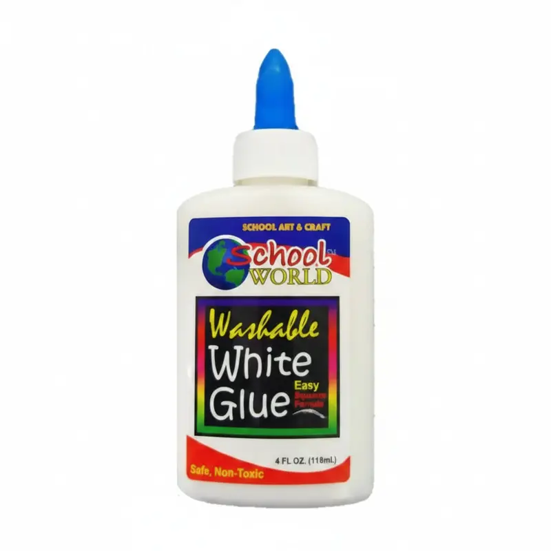 School World 4 Oz Washable Liquid Glue 1