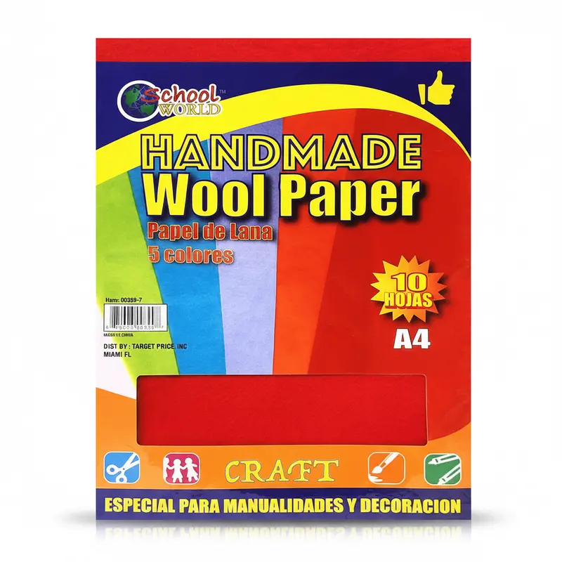 School World Handcrafted Wool And Felt Craft Sheets – 10-Sheet Pack 1
