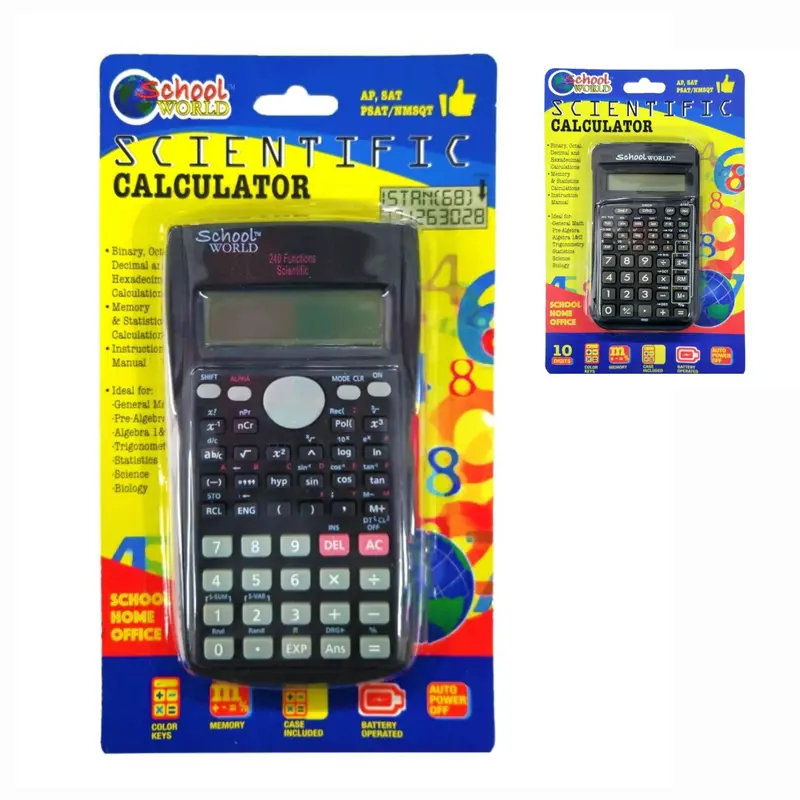 School World Scientific Calculator – 56-Function Or 240-Function Model 1