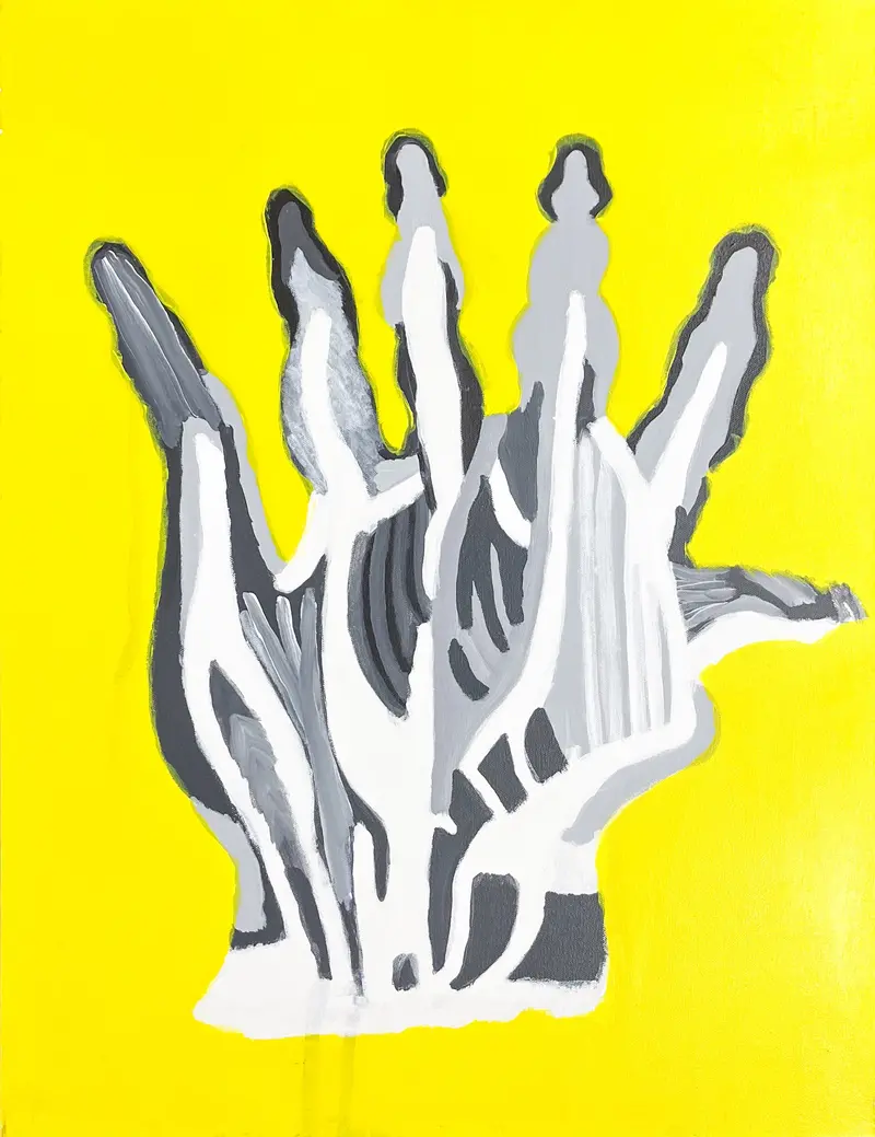 Sculptural Big Left Hand Artwork By Chantell Donwell 1