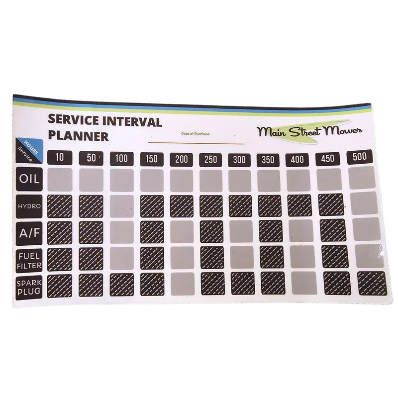 Service Interval Reminder Sticker – Durable Adhesive Planner For Maintenance Scheduling 1
