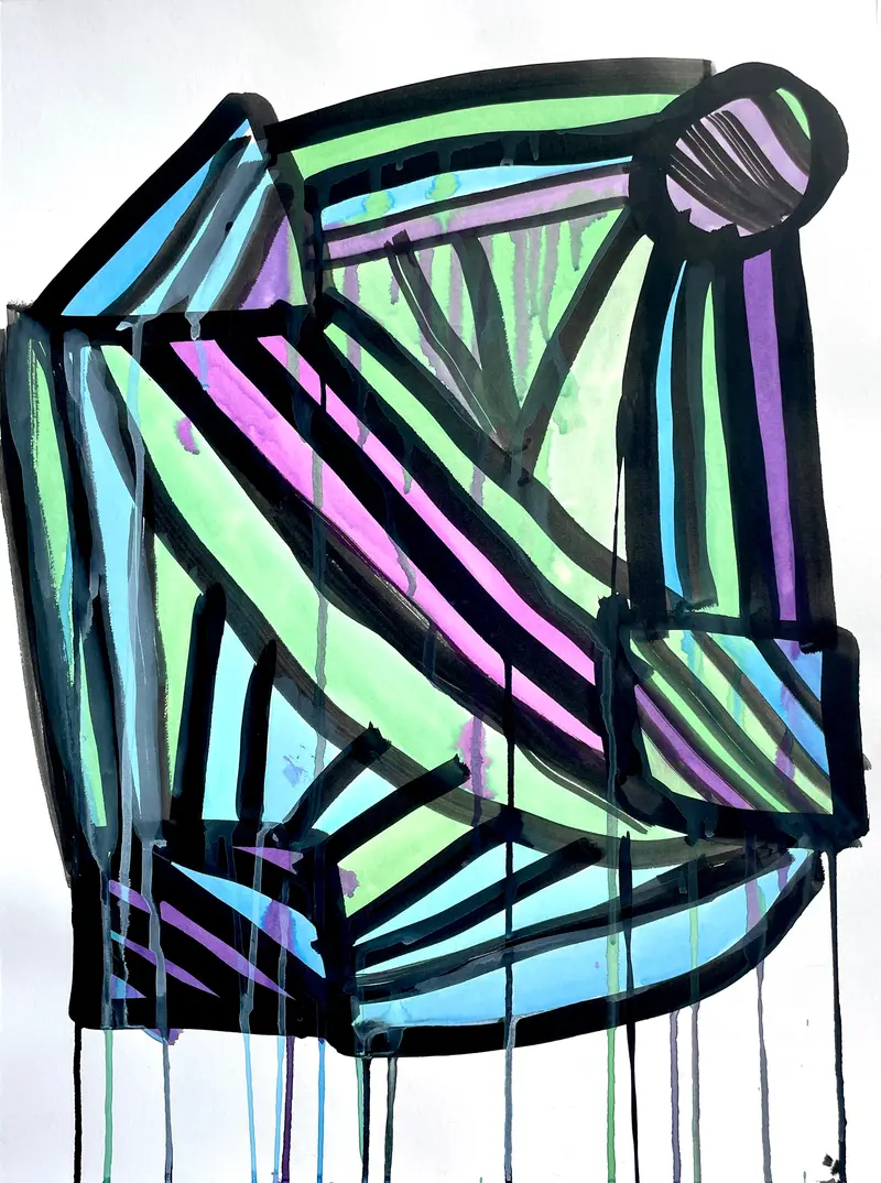 Shape Connecting #12 Geometric Abstraction By Stephan Tatum 1
