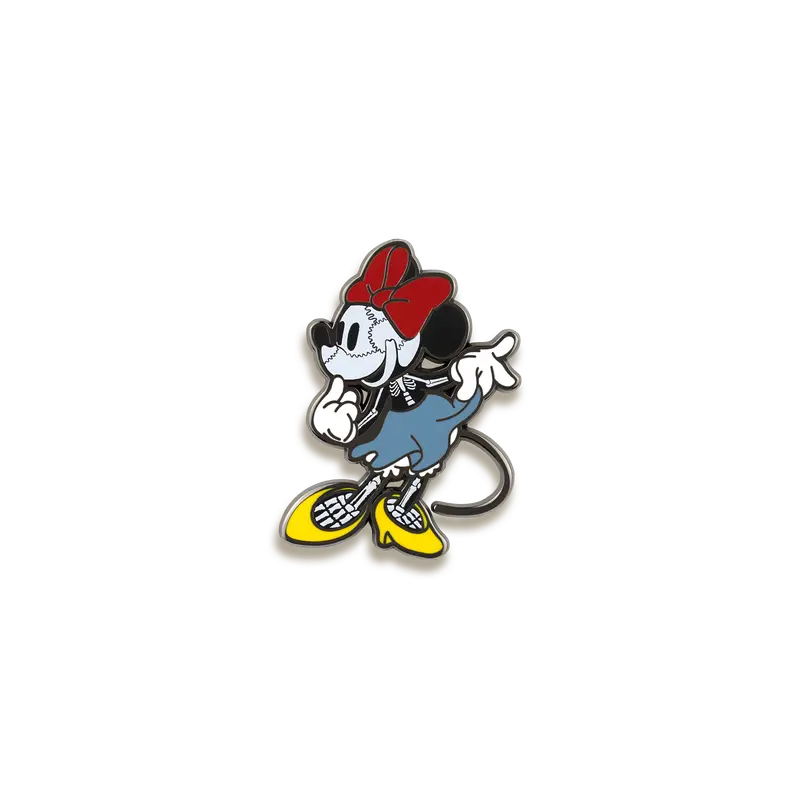 Skellie Mouse Enamel Pin – Alternate Spelling Variant Of Skeletal Mouse Design By Rad Girl Creations 1