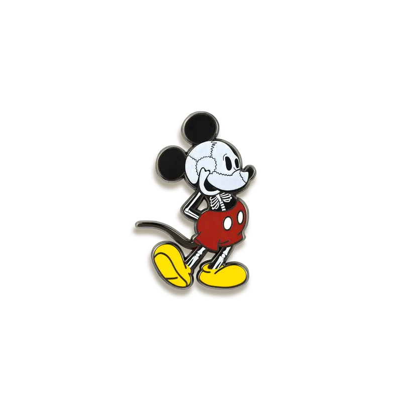 Skelly Mouse Enamel Pin – Cute Skeletal Rodent Charm By Rad Girl Creations 1