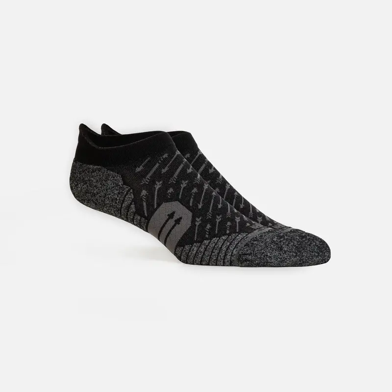 Solid Black Ankle-Length Cut Socks 1