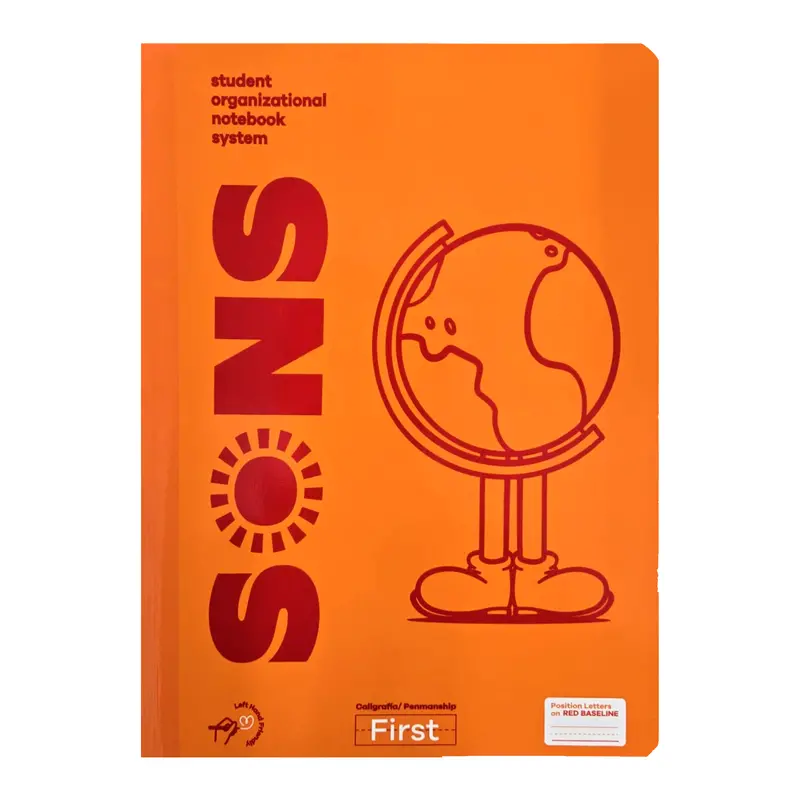 Sons Color-Coded Penmanship Notebook – Grade-Level Edition: First Grade 1