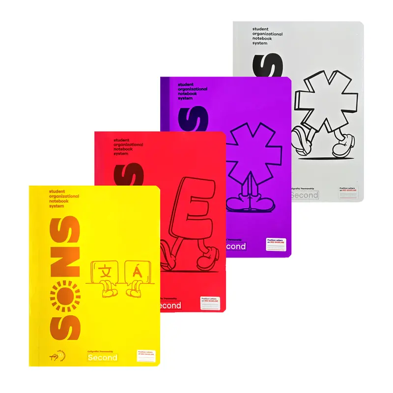 Sons Color-Coded Penmanship Notebook – Grade-Level Edition: Second Grade 1