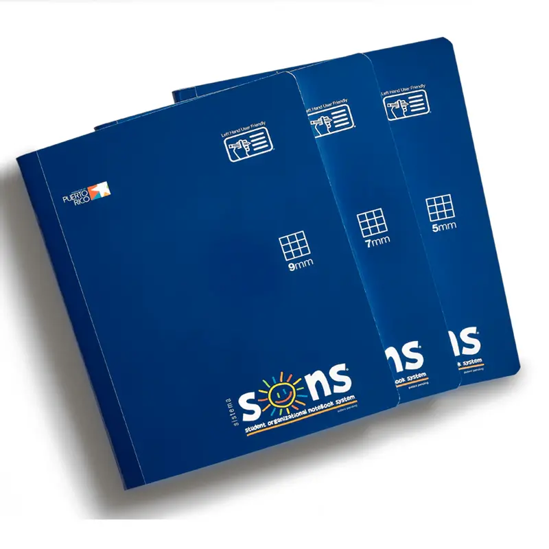 Sons Quad-Ruled Notebooks – 5Mm / 7Mm / 9Mm Line Spacing 1