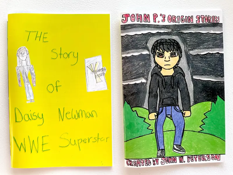 Split Comic Book Collage Featuring Zainab Elhasan And John Peterson 1