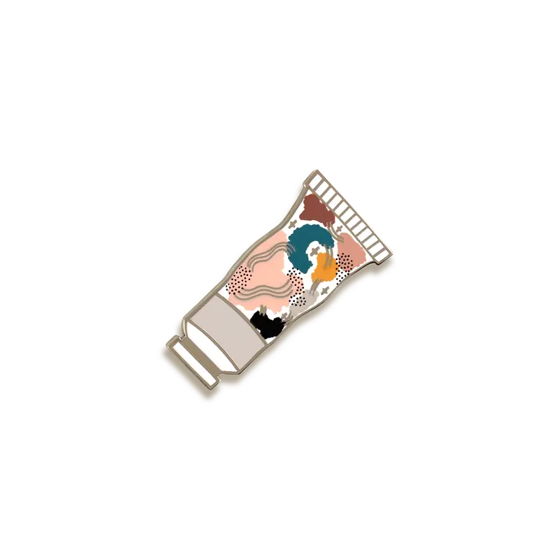 Squeezable Paint Tube Creative Enamel Pin – The Gray Muse 1