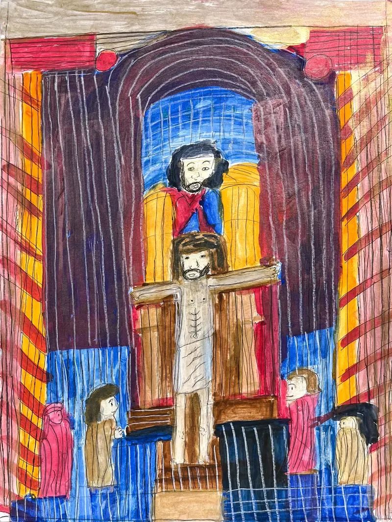 Stained Glass Jesus Religious Art Print By Dylan Reeves 1